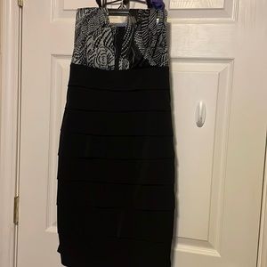 Very nice black sexy dress with ruffles